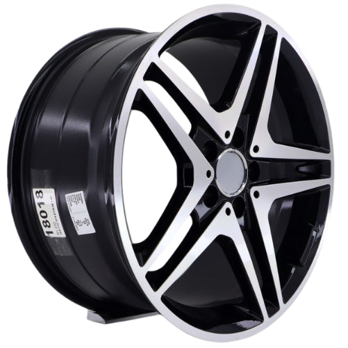 R1 Wheels 18 inç 5*112 ET38 Siyah Jant Takımı (J-3665) - KolayOto