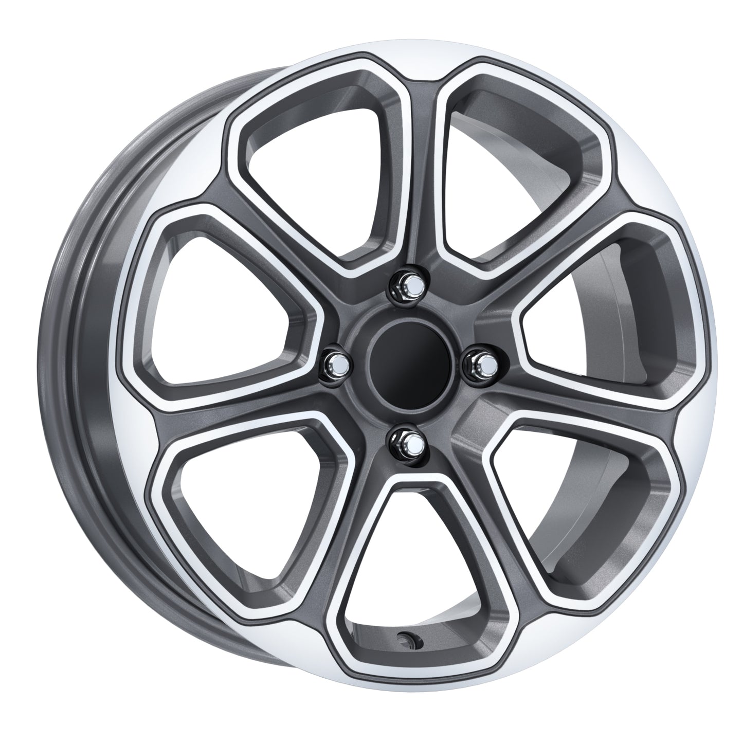 R1 Wheels 15 inç 5*108 ET35 Füme Jant Takımı (J-3748) - KolayOto
