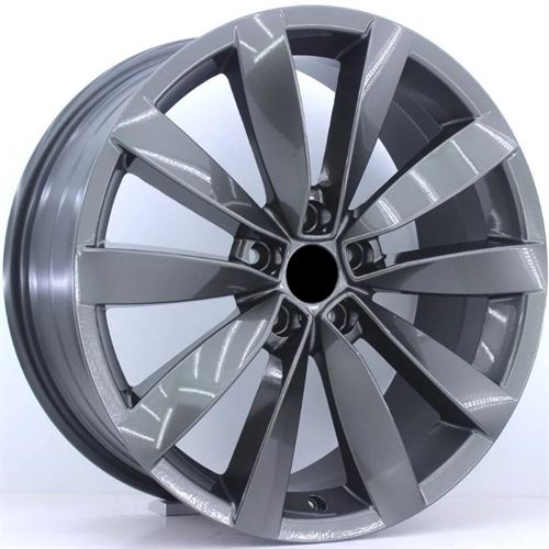 R1 Wheels 17 inç 4*108 ET41 Füme Jant Takımı (J-3730) - KolayOto