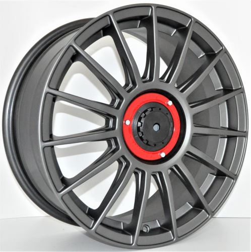 R1 Wheels 17 inç 4*100 ET35 Mat Füme Jant Takımı (J-3700) - KolayOto