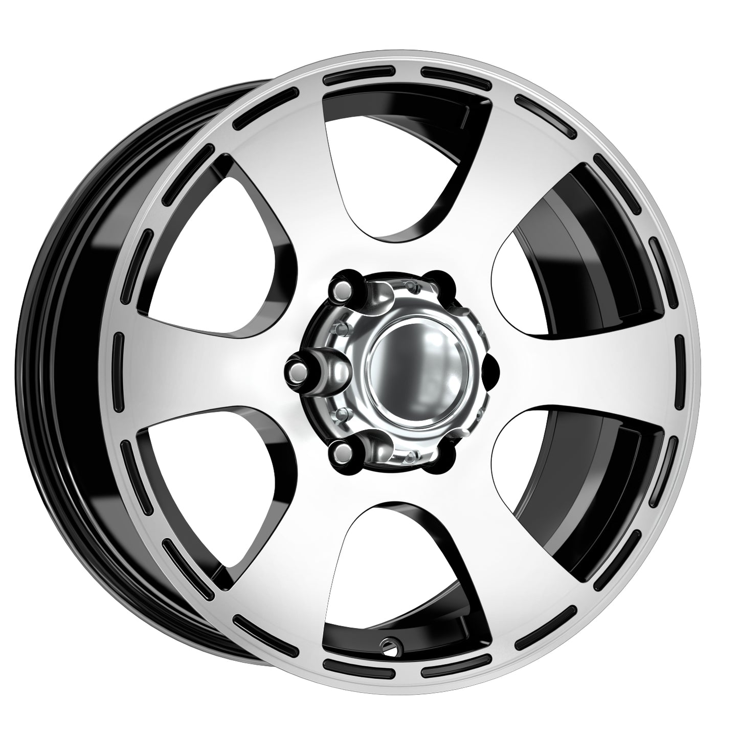 KM 16 inç 6*130 ET35 Parlak Siyah Jant Takımı (J-3696)