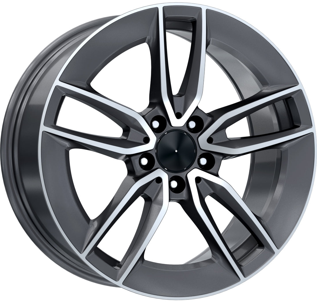 R1 Wheels 18 inç 5*112 ET48 Füme Jant Takımı (J-4270)
