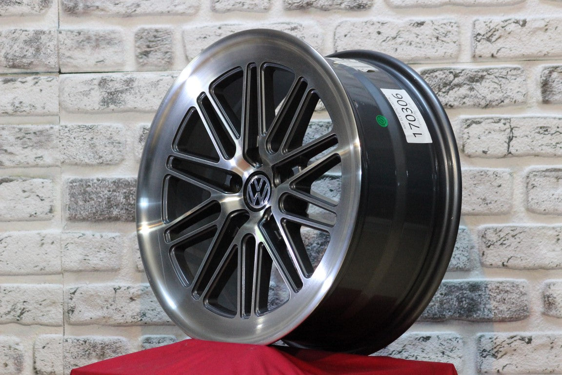 PDW 17 inç 5*112 ET38 Mat Füme Jant Takımı (J-2040) - KolayOto