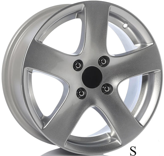 R1 Wheels 15 inç 4*108 ET20 Metalik Gri Jant Takımı (J-1243)