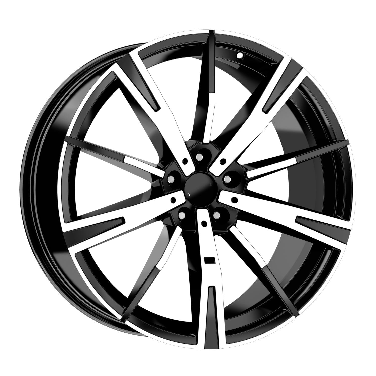 R1 Wheels 20 inç 5*112 ET40 Parlak Siyah Jant Takımı (J-3754) - KolayOto