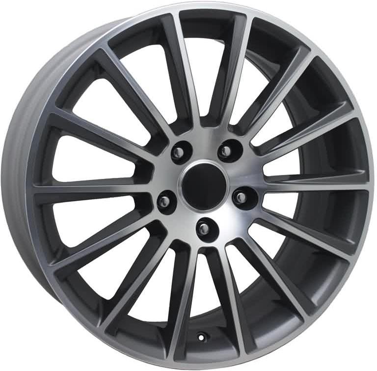 R1 Wheels 17 inç 5*112 ET45 Füme Jant Takımı (J-3745) - KolayOto