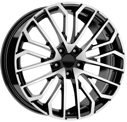 R1 Wheels 18 inç 5*112 ET40 Parlak Siyah Jant Takımı (J-3578) - KolayOto