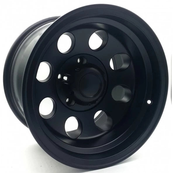 R1 Wheels 15 inç 5*114.3 ET-44 Mat Siyah Jant Takımı (J-3599) - KolayOto