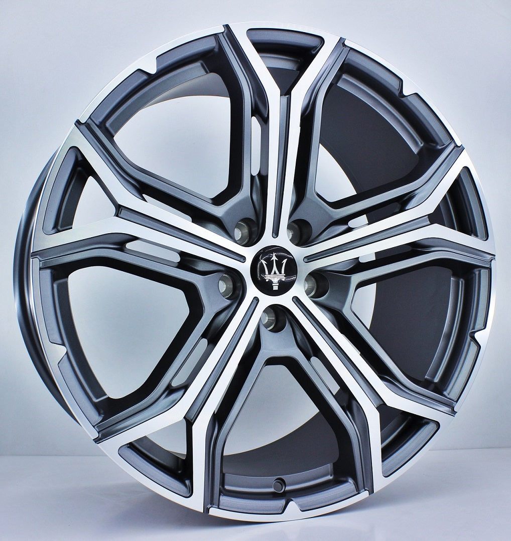 R1 Wheels 21 inç 5*114.3 ET35 Füme Jant Takımı (J-3620) - KolayOto
