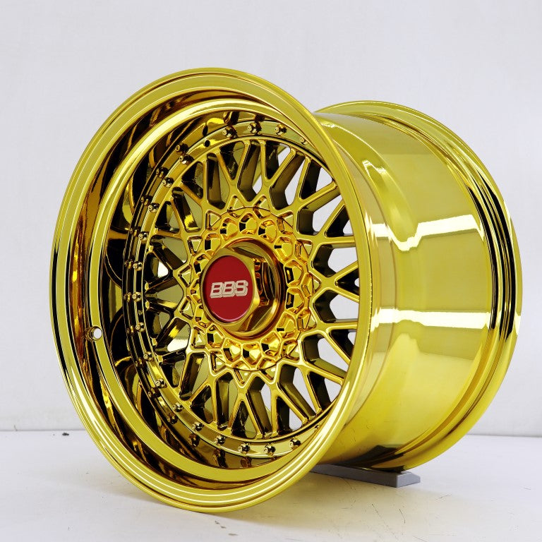 BK 16 inç 4*100/108 ET12 Sarı Krom Jant Takımı (J-1756) - KolayOto