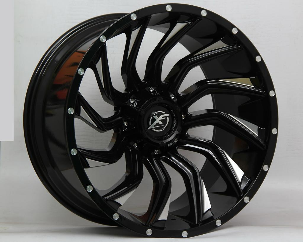 R1 Wheels 22 inç 6*139.7 ET-44 Mat Siyah Jant Takımı (J-3613) - KolayOto