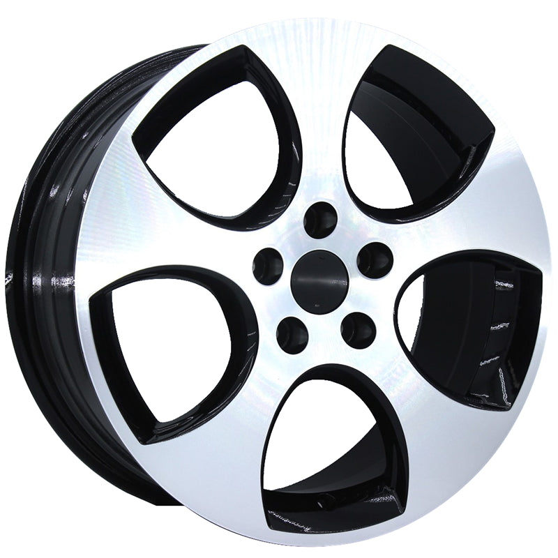 R1 Wheels 17 inç 5*100 ET42 Siyah Jant Takımı (J-3646) - KolayOto