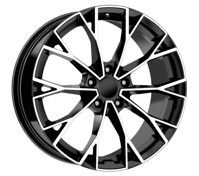 R1 Wheels 18 inç 5*112 ET45 Parlak Siyah Jant Takımı (J-3418) - KolayOto