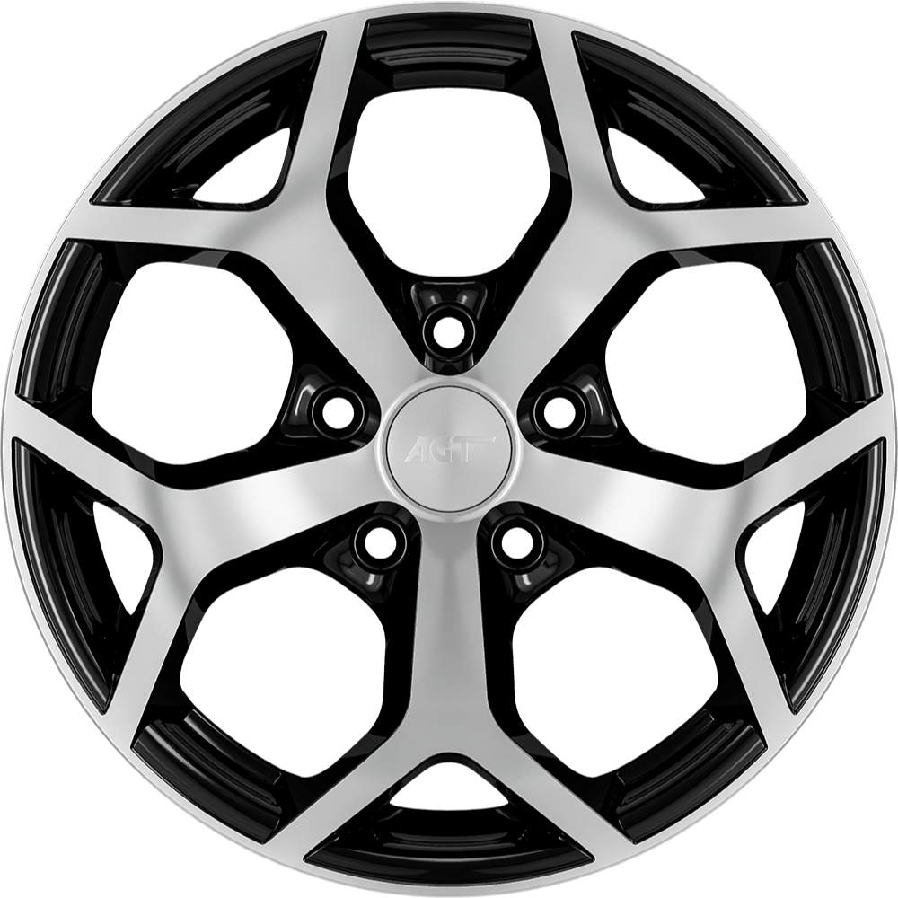 AGT Wheels 15 inç 5*108 ET38 Parlak Siyah Jant Takımı (J-4504)
