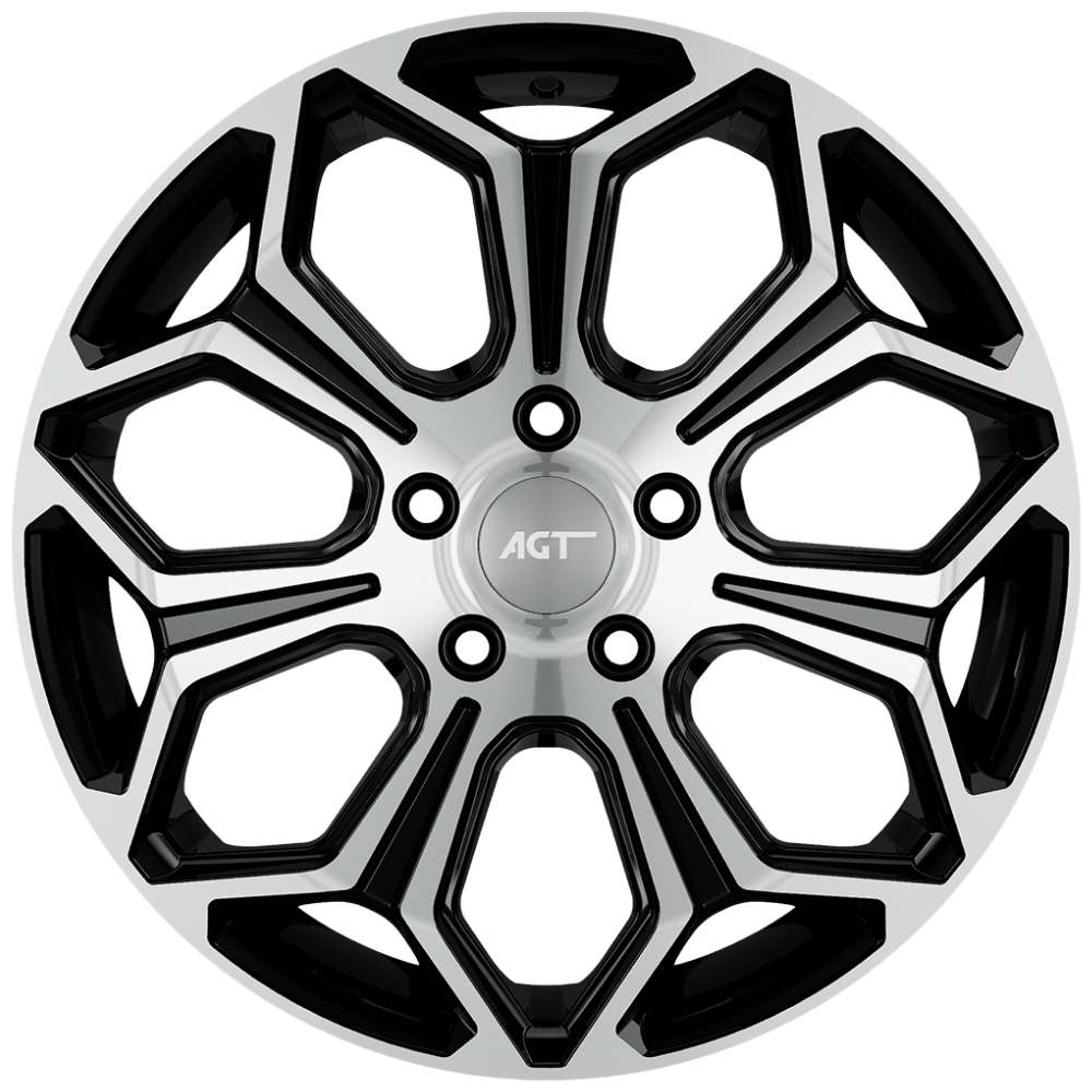 AGT Wheels 15 inç 4*108 ET40 Parlak Siyah Jant Takımı (J-4501)
