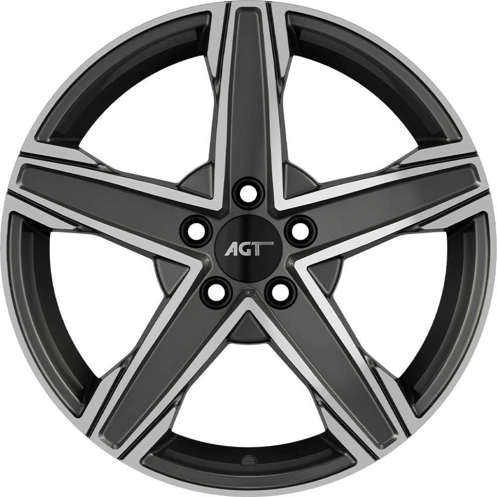 AGT Wheels 16 inç 5*100 ET35 Füme Jant Takımı (J-4571)
