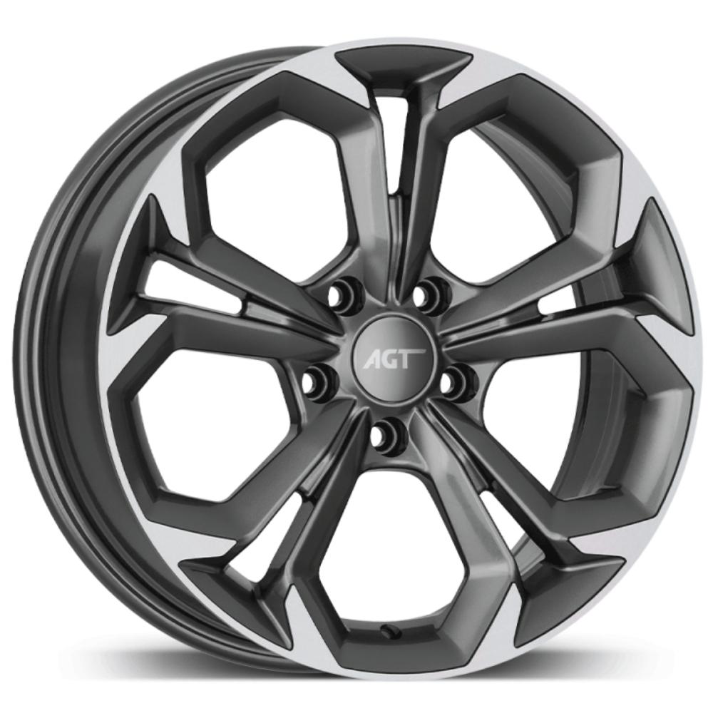 AGT Wheels 17 inç 5*108 ET35 Füme Jant Takımı (J-4593)