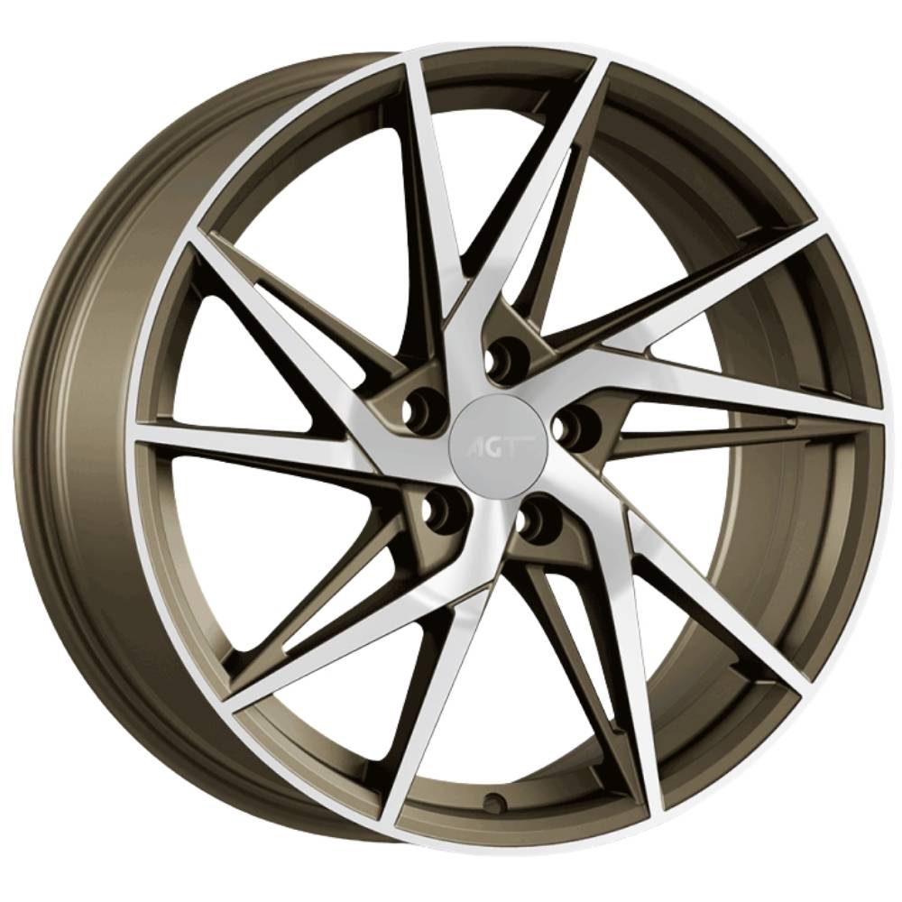 AGT Wheels 18 inç 5*108 ET35 Mat Bronz Jant Takımı (J-4641)