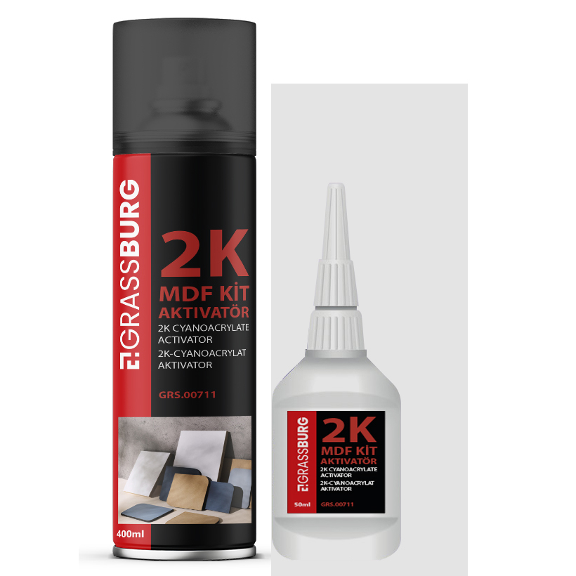 GrassBurg 2K MDF Kit Aktivatör Sprey (200 Ml) - 00712 - KolayOto