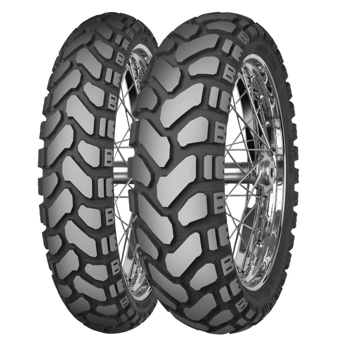 Mitas E07 Plus Enduro 100/90-19 ve 140/80B17 Motosiklet Ön-Arka Takım Lastiği - KolayOto