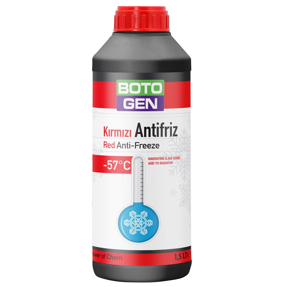 Botogen -57 Derece Kırmızı Antifriz (1.5 Litre) - 8102 - KolayOto