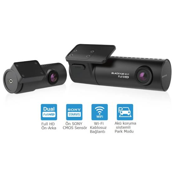 Blackvue DR590x 2CH FullHD Wi-Fi 2 Kameralı Araç Kamerası - KolayOto