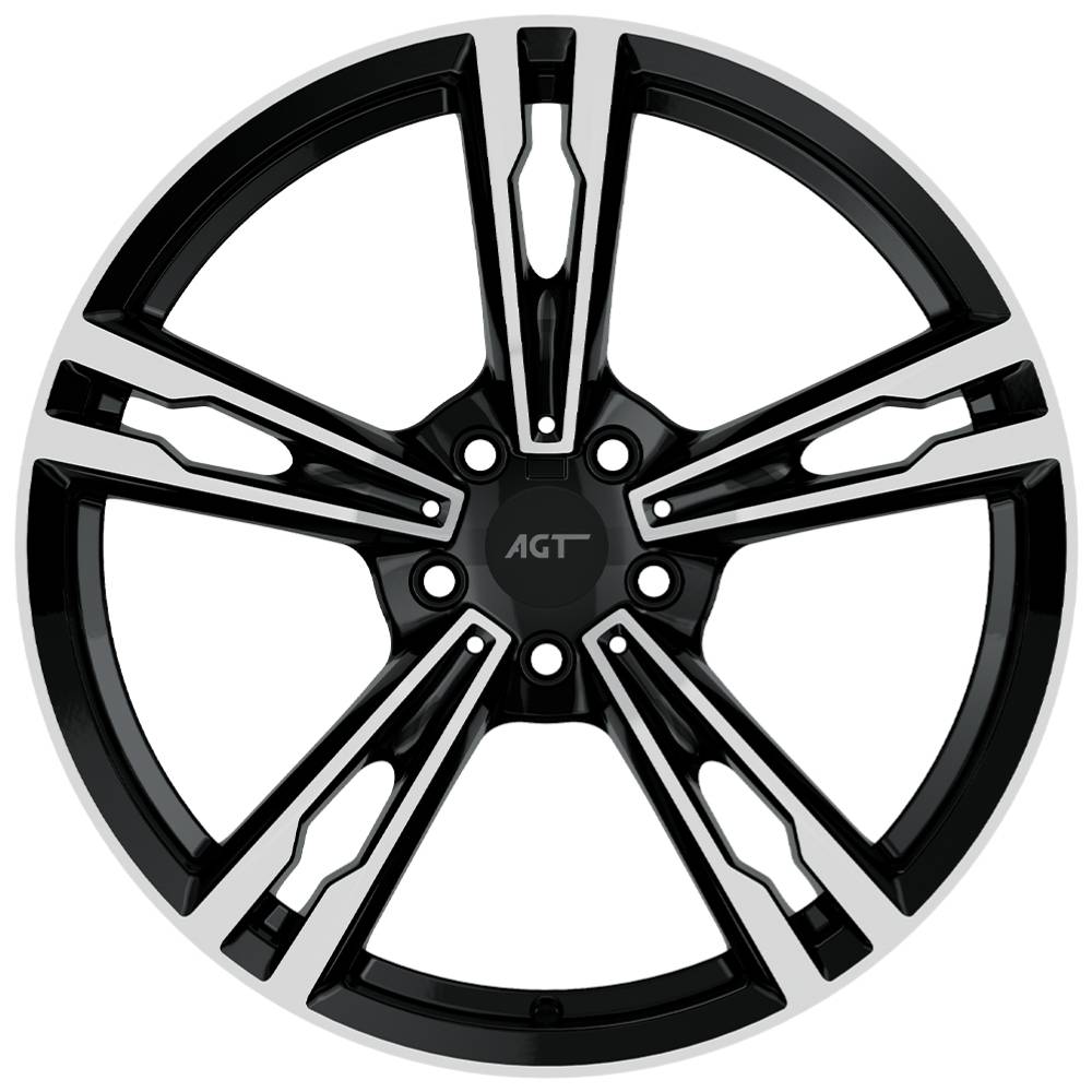 AGT Wheels 19 inç 5*112 ET30 Parlak Siyah Jant Takımı (J-6218)