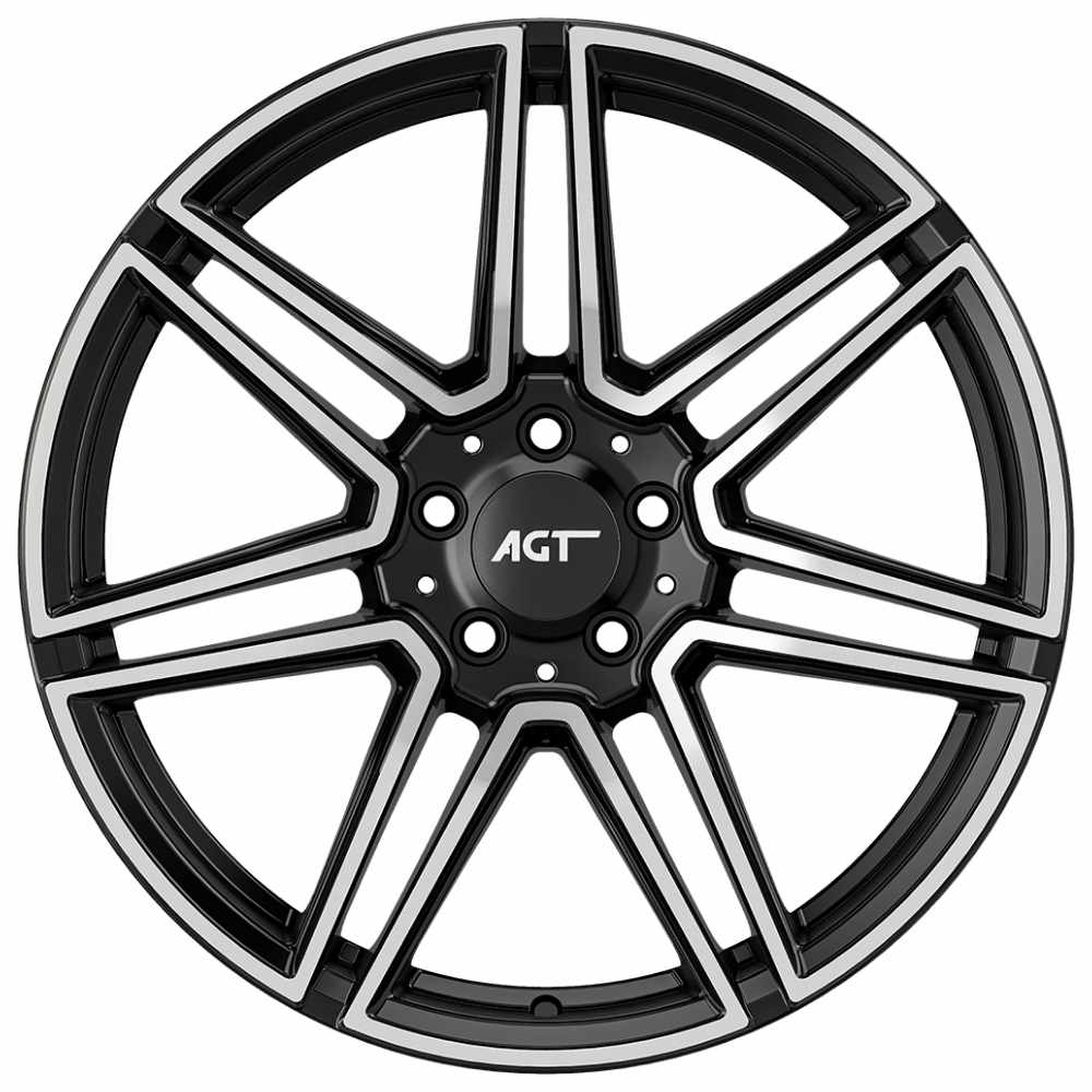 AGT Wheels 19 inç 5*112 ET40 Parlak Siyah Jant Takımı (J-6222)