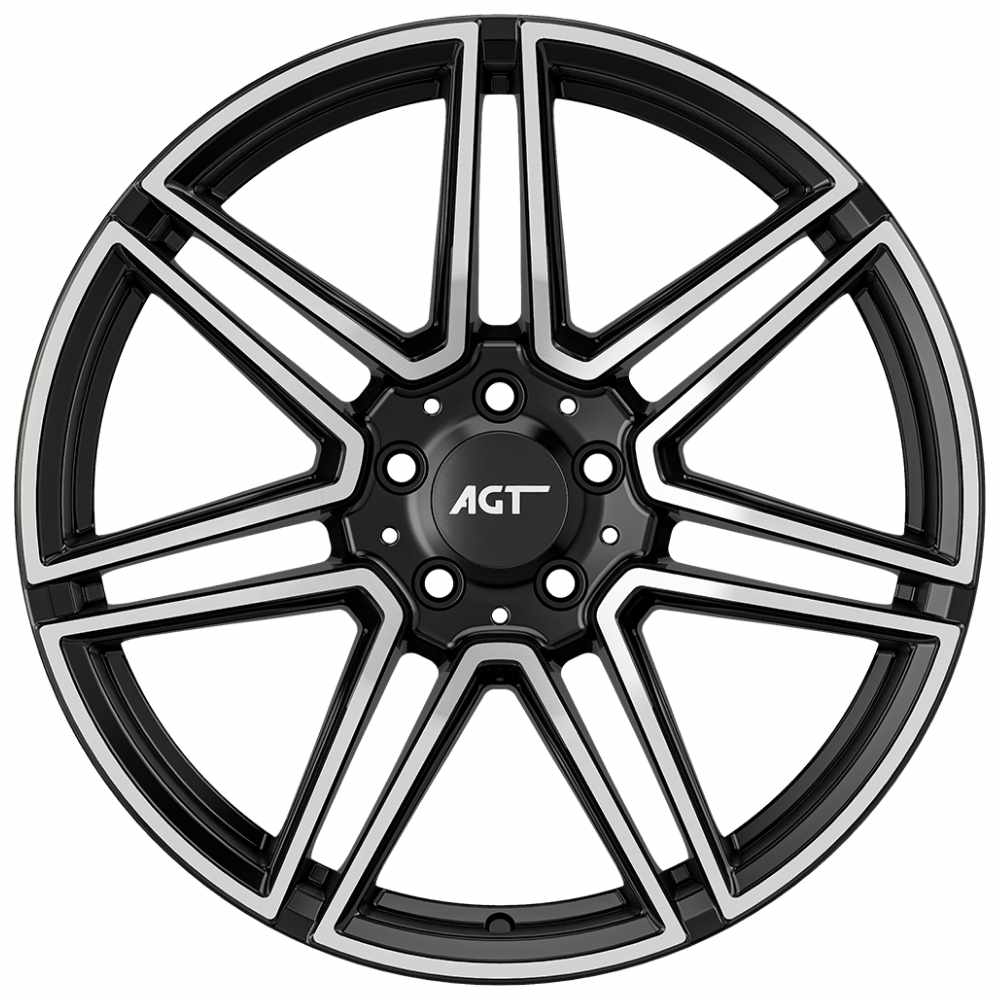 AGT Wheels 19 inç 5*112 ET45 Parlak Siyah Jant Takımı (J-6223)
