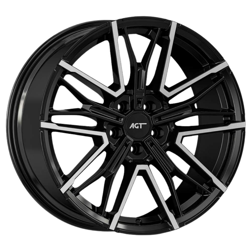 AGT Wheels 19 inç 5*112 ET38 Parlak Siyah Jant Takımı (J-6249)