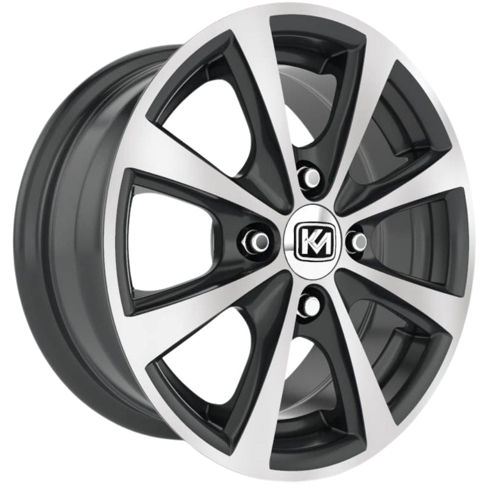 Kormetal 14 inç 4*100 ET37 Parlak Siyah Jant Takımı (J-5340)