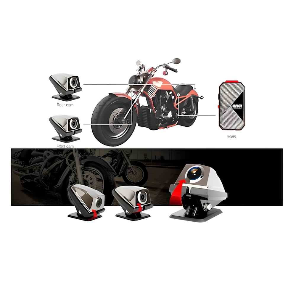 Gnet MVR Motosiklet 2 Kameralı FullHD Wi-Fi WPRF Araç Kamerası Modelleri