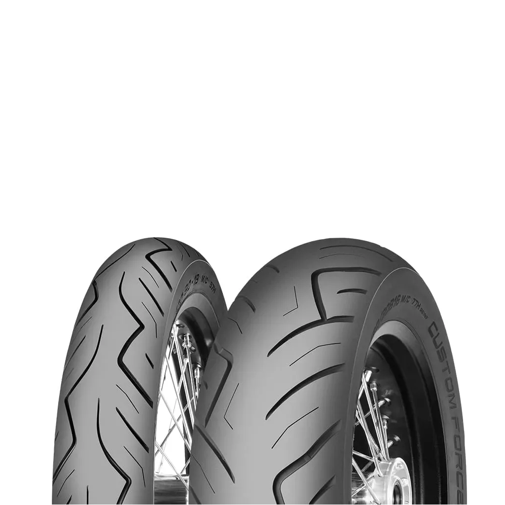 Mitas Custom Force 130/90-16 ve 170/80-15 Motosiklet Ön-Arka Takım Lastiği - KolayOto