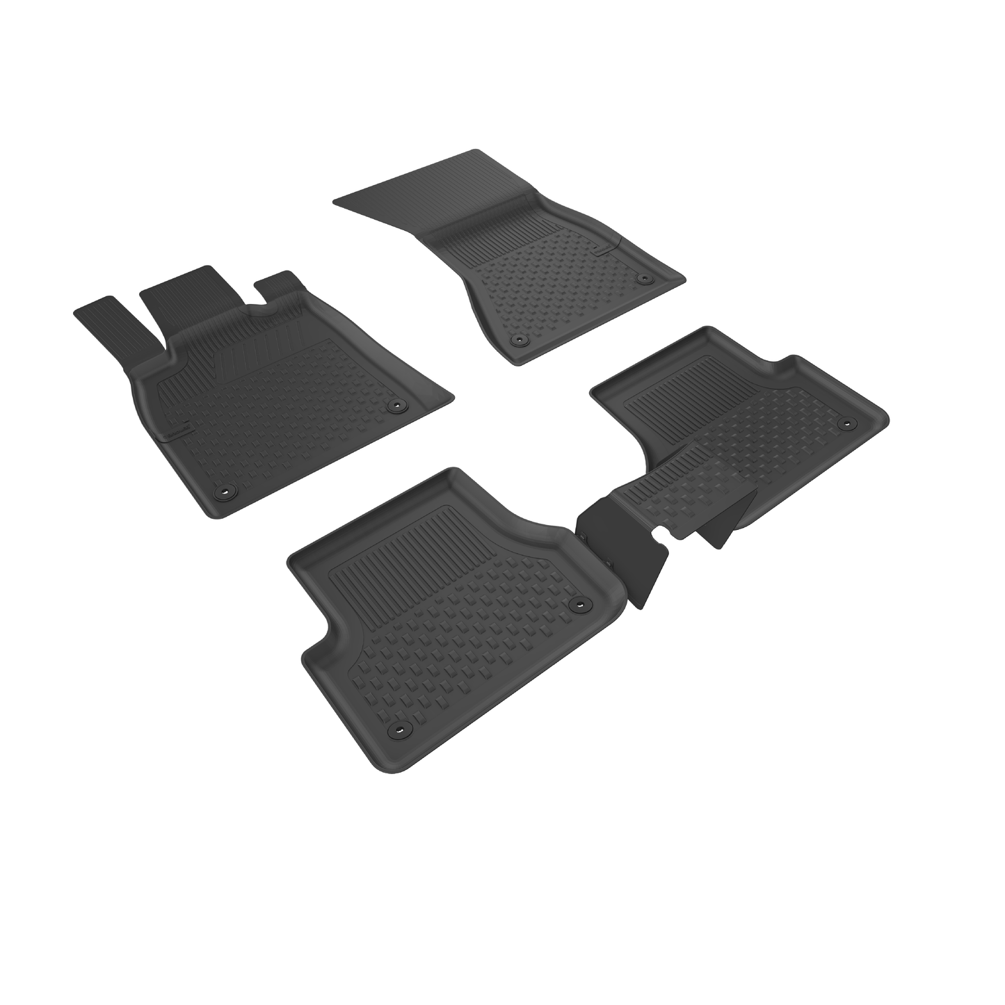 Sahler BMW 3 Serisi E90 2005-2011 Uyumlu 4.5D Havuzlu Siyah Oto Paspas Takımı - KolayOto