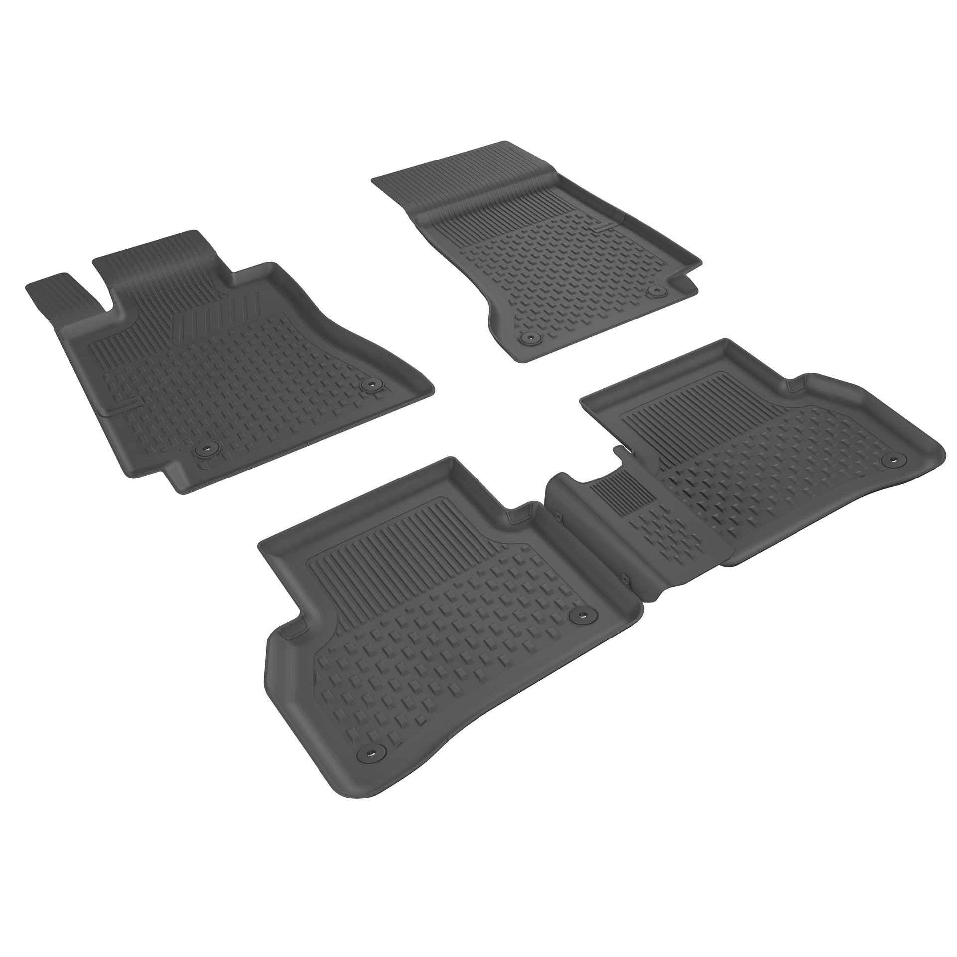 Sahler Mercedes C Serisi 2007-2014 Uyumlu 4.5D Havuzlu Siyah Oto Paspas Takımı - KolayOto