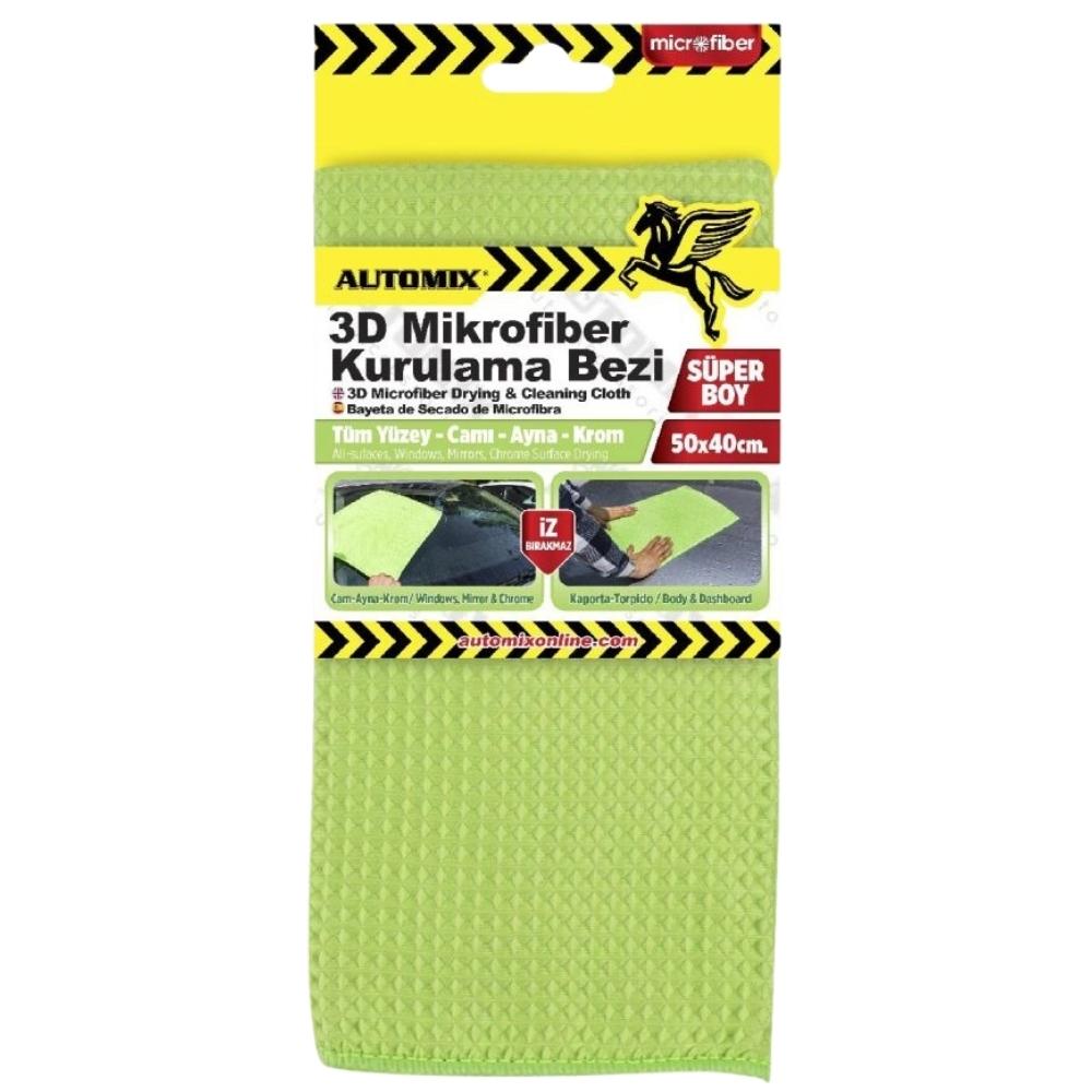 Automix Mikrofiber 3D Kurulama Bezi 50x40cm