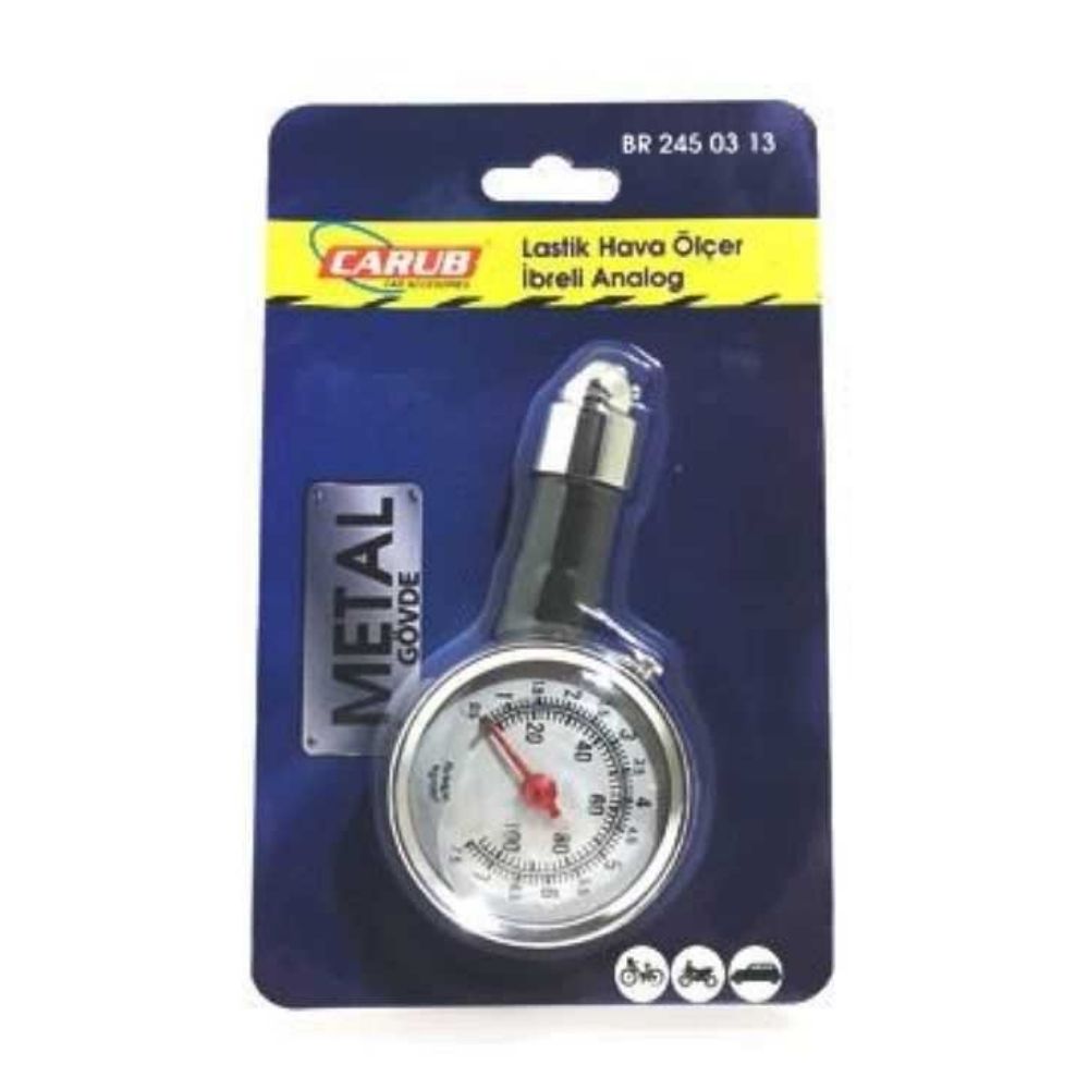 Lastik Hava Basınç Ölçme Saati Analog İbreli PLS