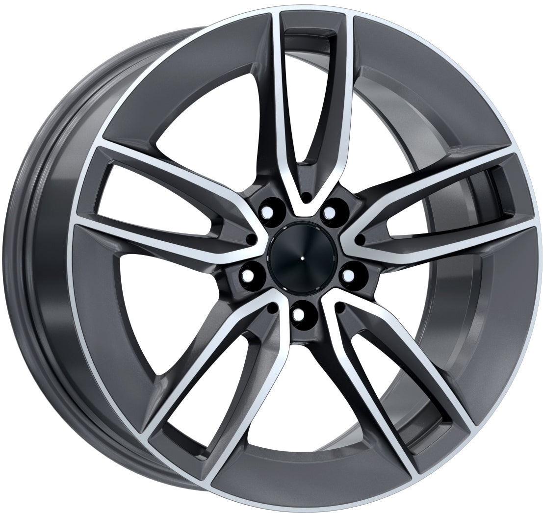 R1 Wheels 18 inç 5*112 ET43 Füme Jant Takımı (J-4269)