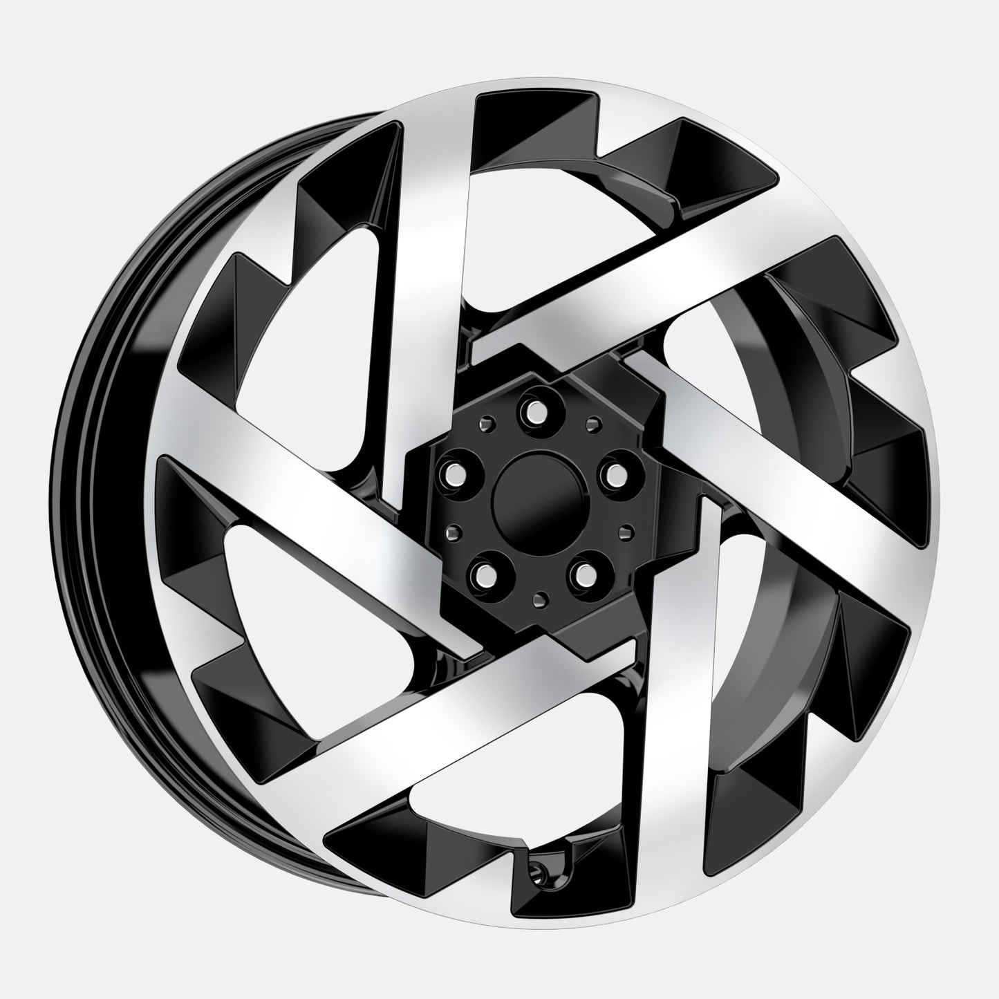 R1 Wheels 19 inç 5*112 ET45 Parlak Siyah Jant Takımı (J-3759) - KolayOto