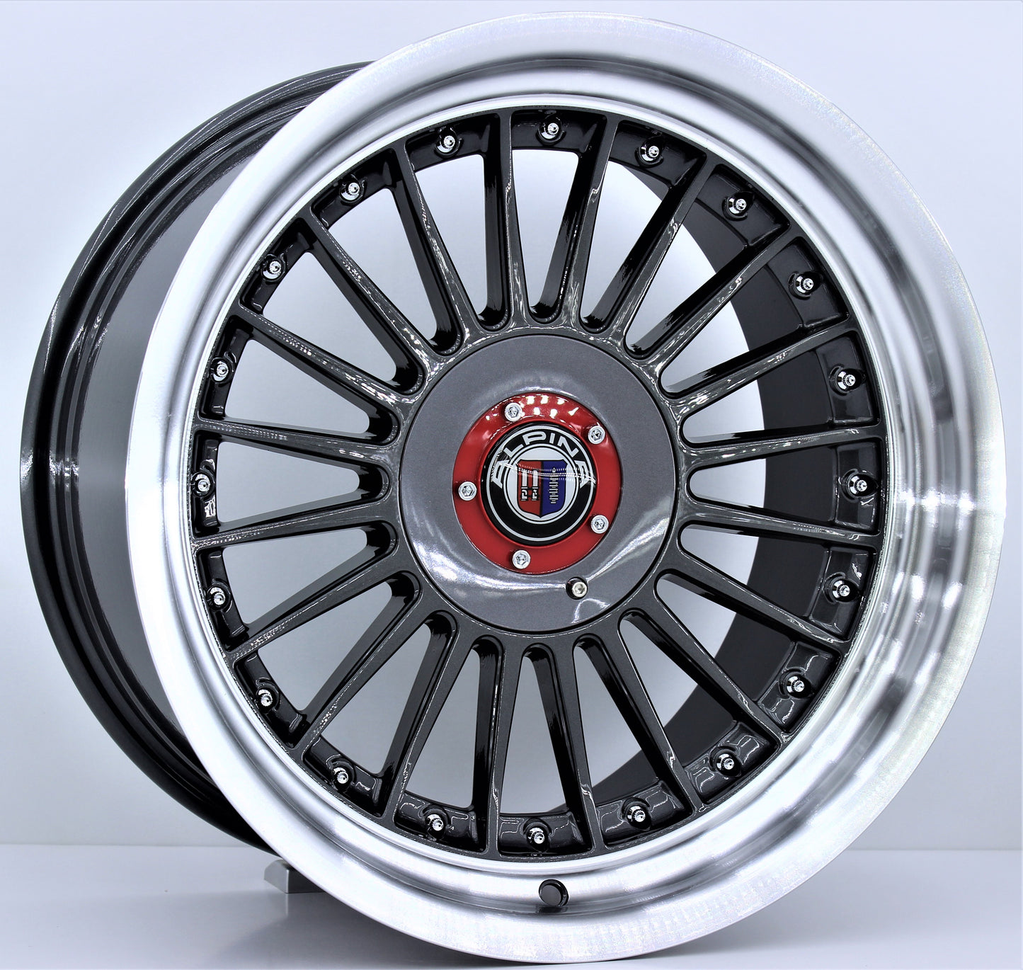 R1 Wheels 17 inç 5*120-112 ET20 Füme Jant Takımı (J-457) - KolayOto
