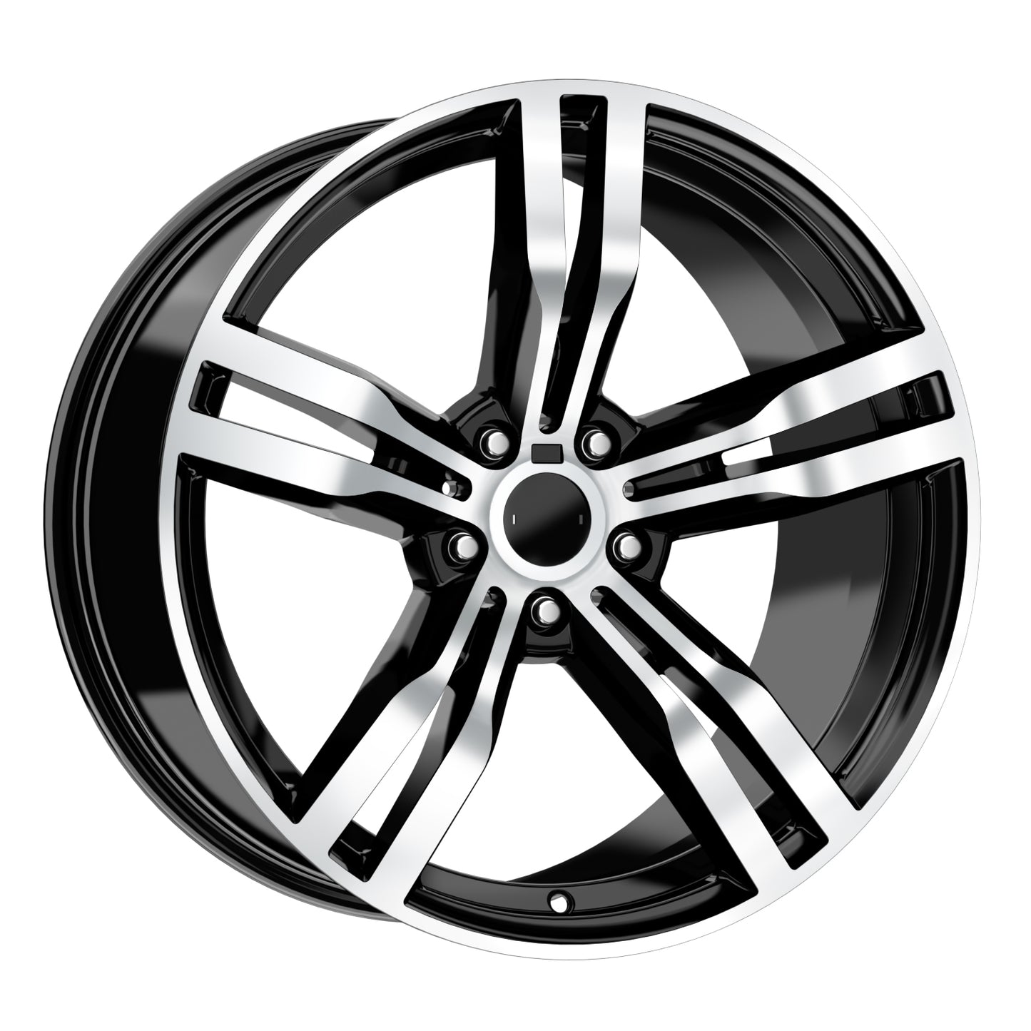 R1 Wheels 19 inç 5*112 ET30 Parlak Siyah Jant Takımı (J-3757) - KolayOto