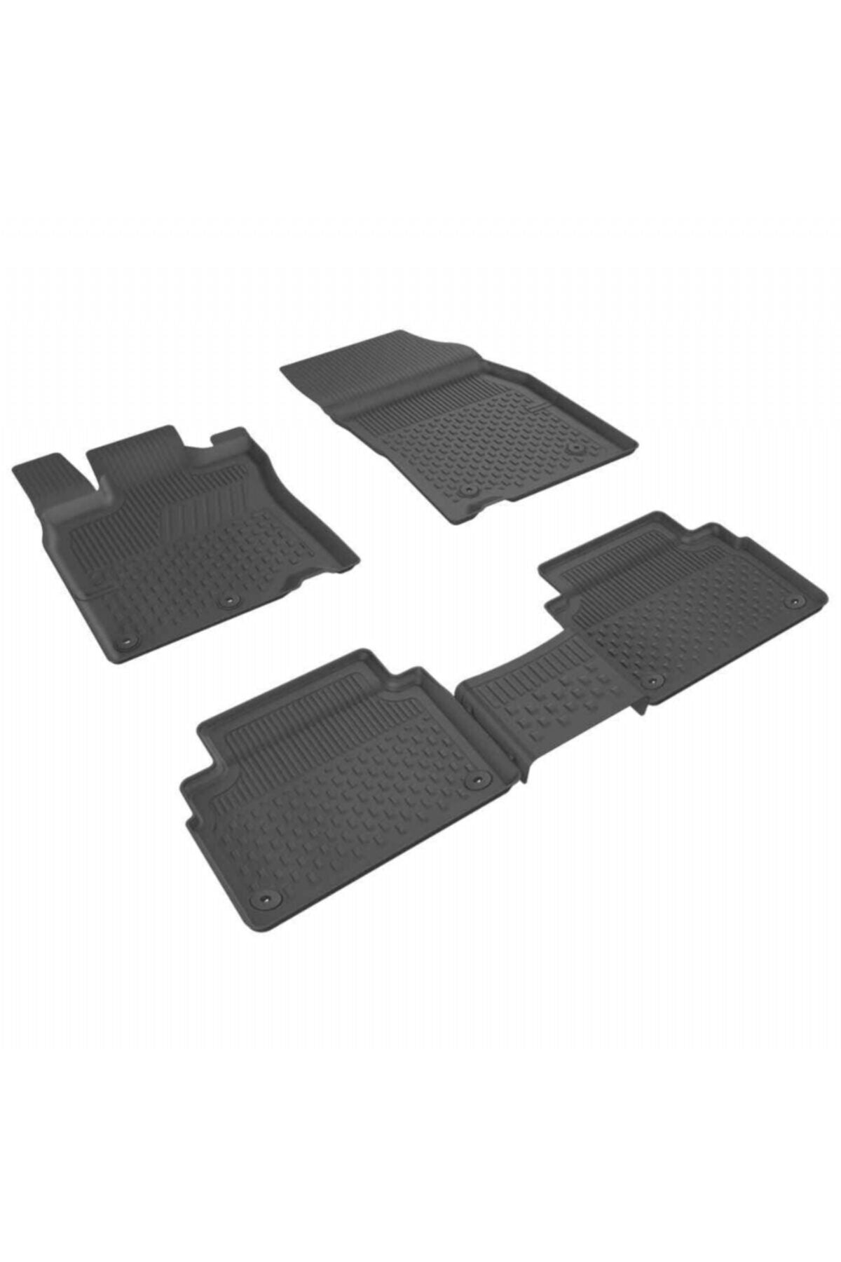 Sahler Citroen C5 Aircross 2017+ Uyumlu 4.5D Havuzlu Siyah Oto Paspas Takımı - KolayOto