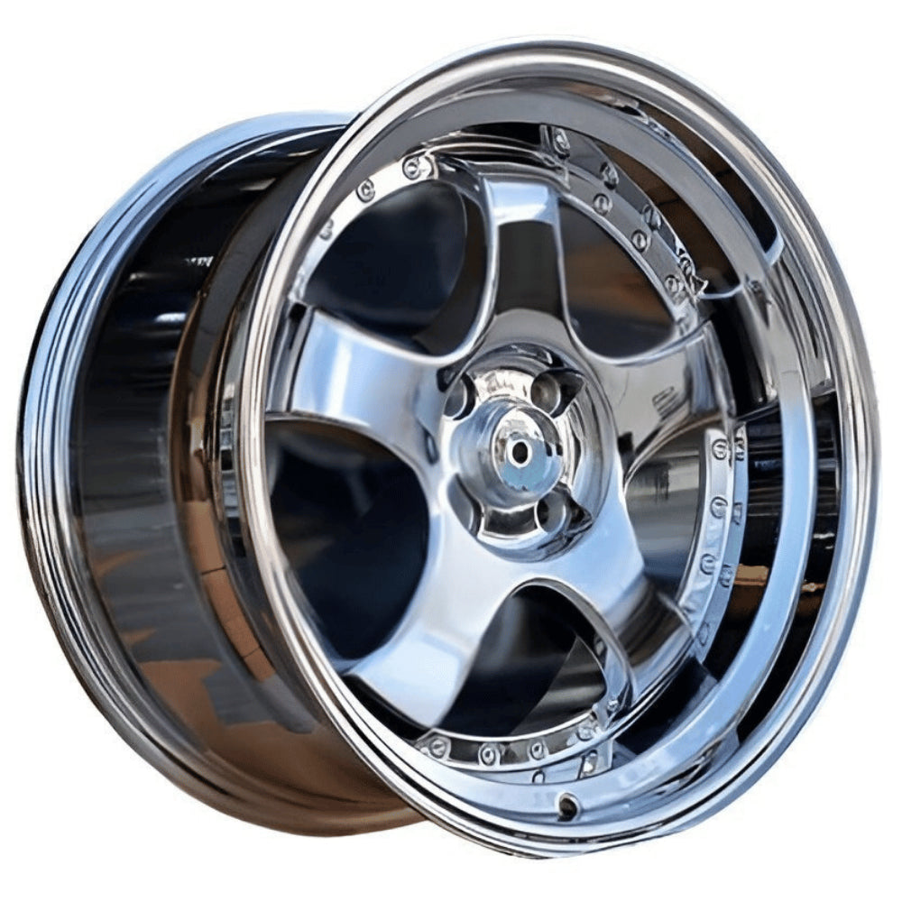R1 Wheels 18 inç 5*100-114.3 ET25 Krom Jant Takımı (J-3684) - KolayOto