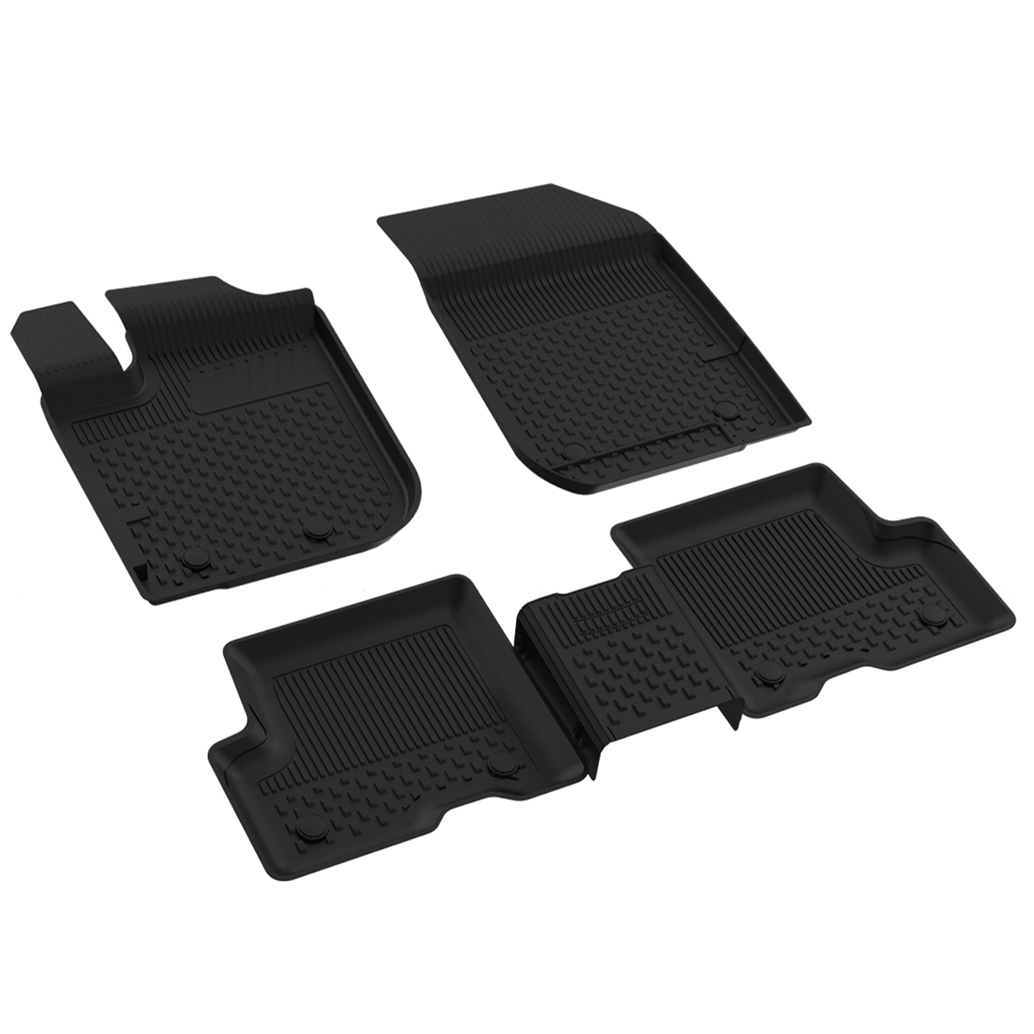 Sahler Dacia Sandero 2 2013-2020 Uyumlu 4.5D Havuzlu Siyah Oto Paspas Takımı - KolayOto