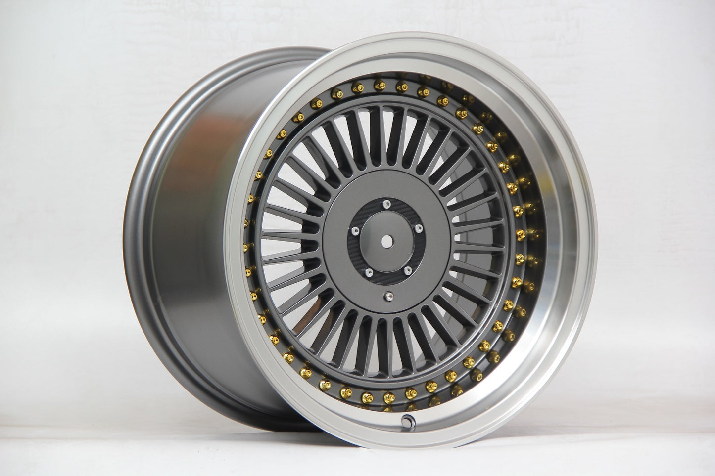 R1 Wheels 16 inç 4*100-108 ET12 Füme-Krom Jant Takımı (J-2084) - KolayOto