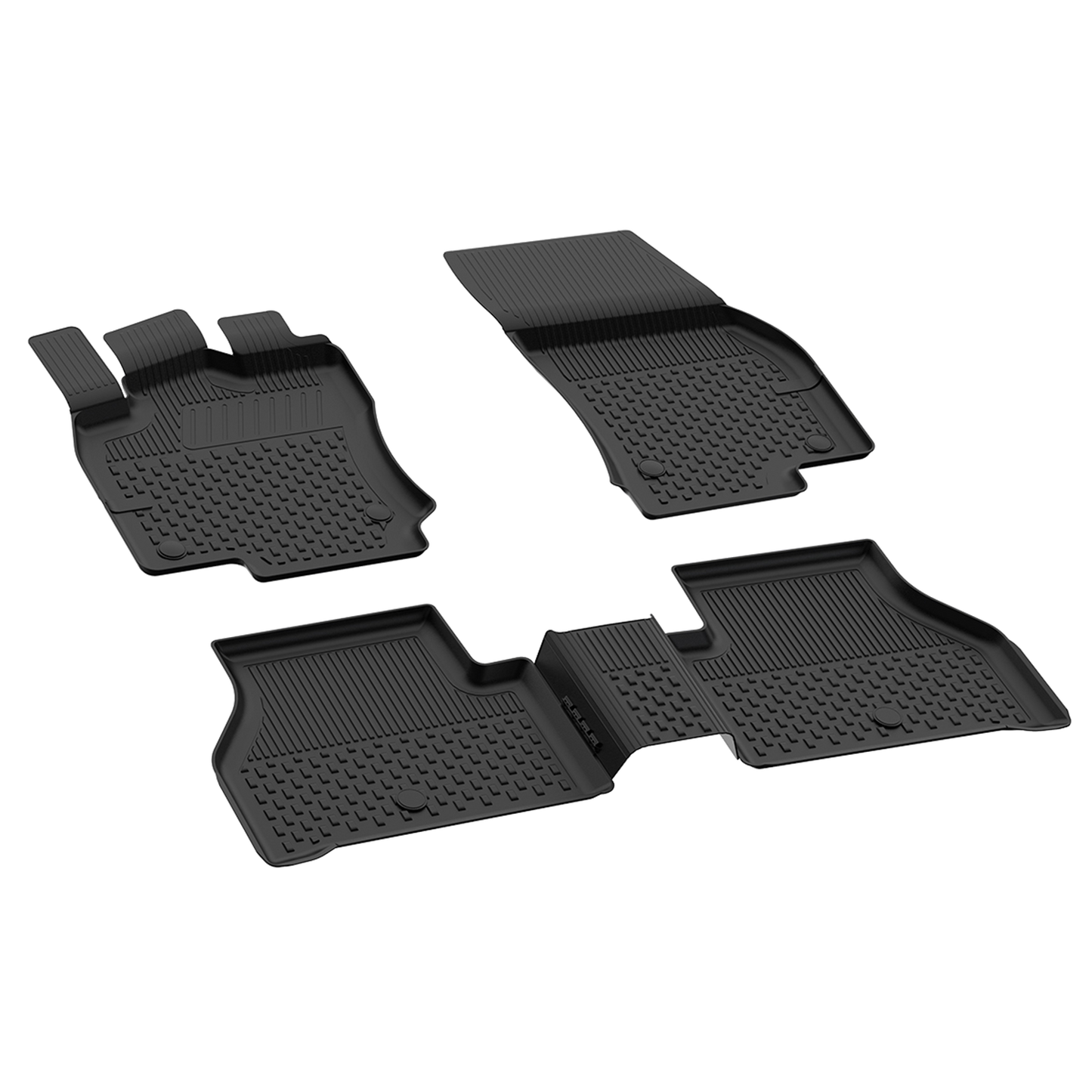 Sahler Ford Tourneo Courier 2014-2023 Uyumlu 4.5D Havuzlu Siyah Oto Paspas Takımı - KolayOto