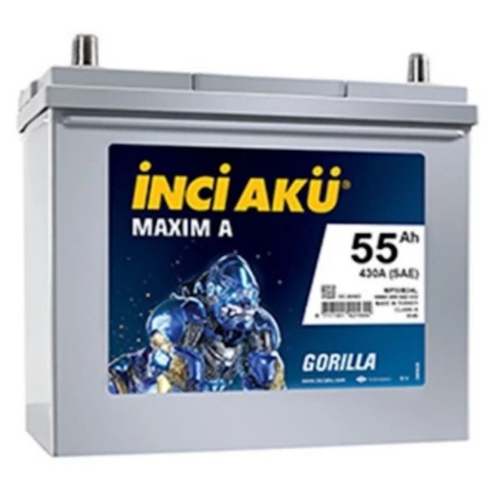 İnci 12V 55 Ah 430A (EN) Dar Tip (Honda Civic) Akü