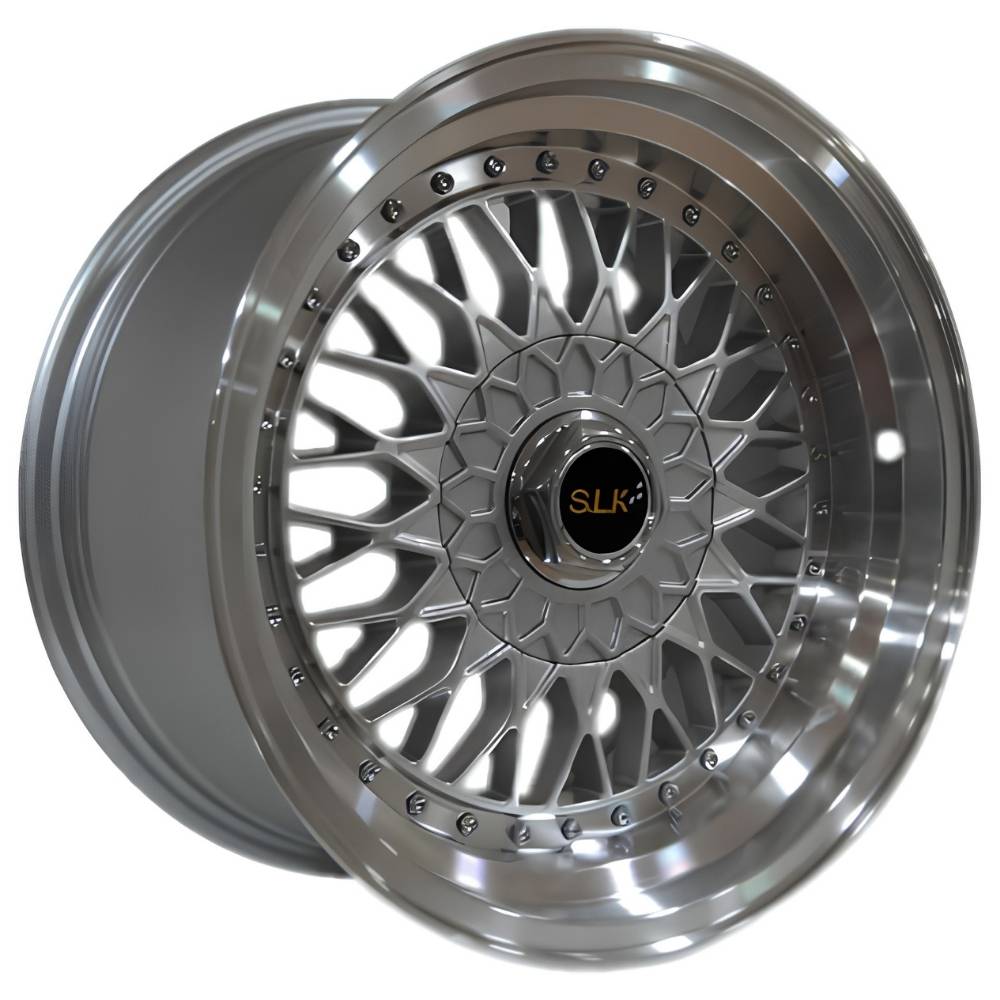 SLK 14 inç 4*100 ET15 Gri-Krom Jant Takımı (J-2114)