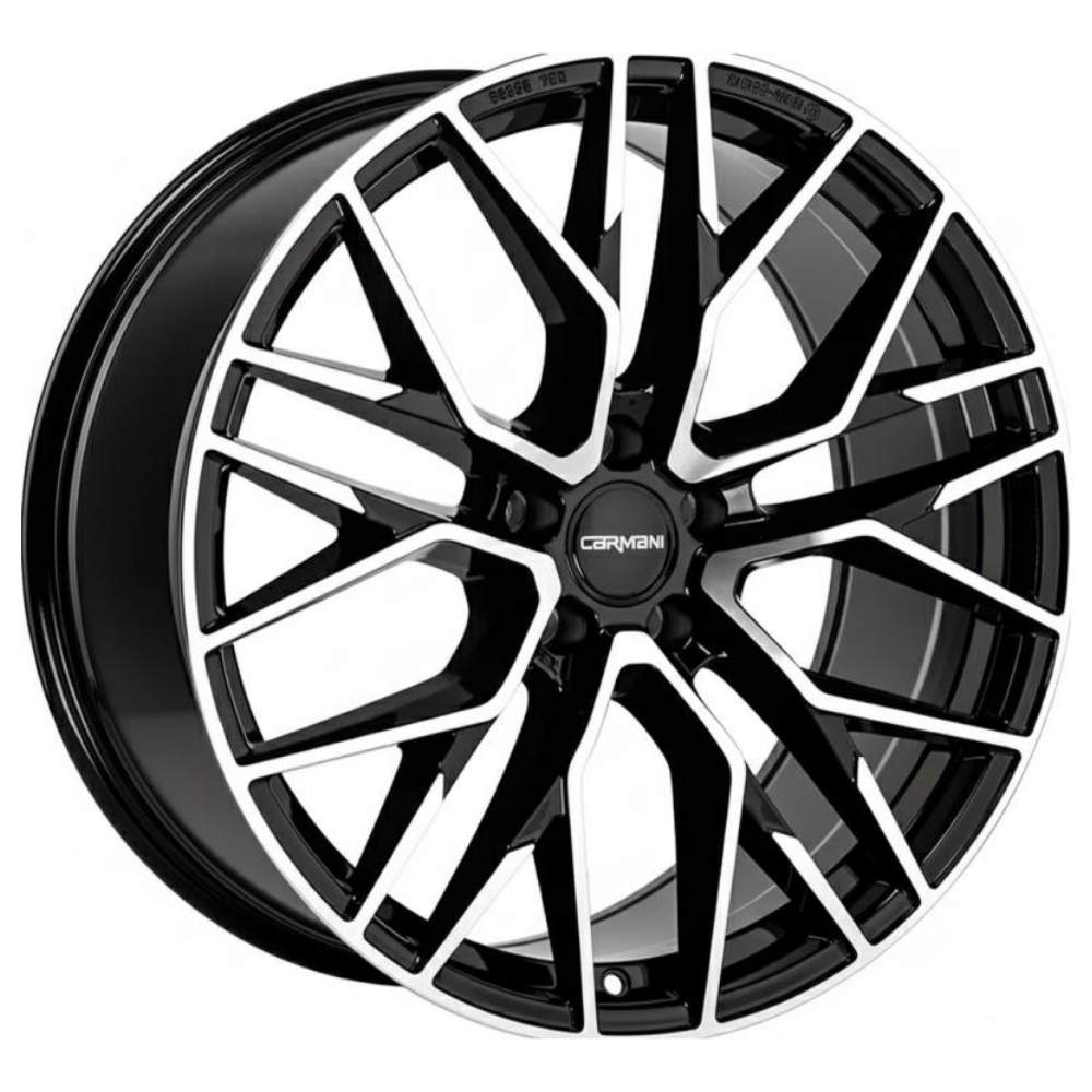 Carmani 18 inç 5*120 ET35 Parlak Siyah Jant Takımı (J-6007)