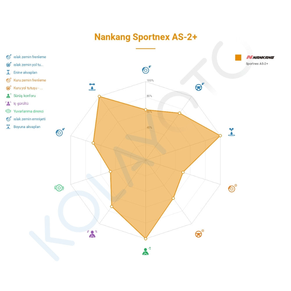 Nankang AS-2 + 175/50R16 81H Lastiğinin Farklı Sürüş Koşullarına Göre Genel Performans Profili